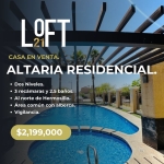 CASA EN VENTA EN ALTARIA RESIDENCIAL SECC. NAPOLES